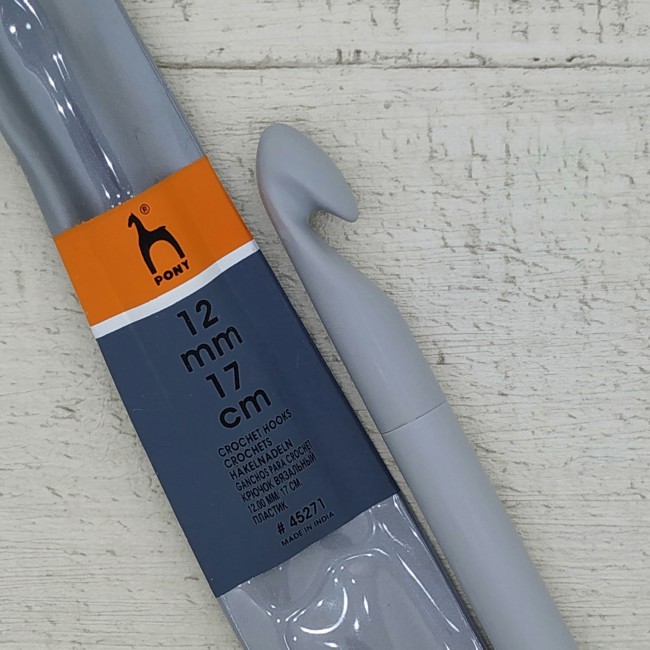 Крючок для вязания пластик PONY 