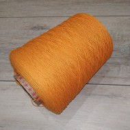 пряжа Гронитекс, бобина, 100% хлопок, цвет 728 шафран