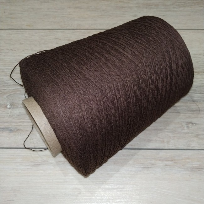 пряжа Гронитекс, бобина, 100% хлопок, цвет 778 шоколад
