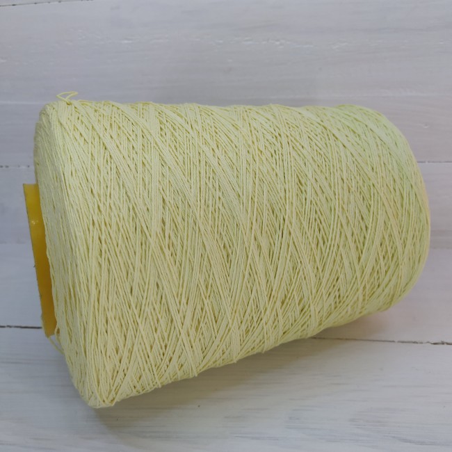 пряжа Гронитекс, бобина, 100% хлопок, цвет 745 лимонный