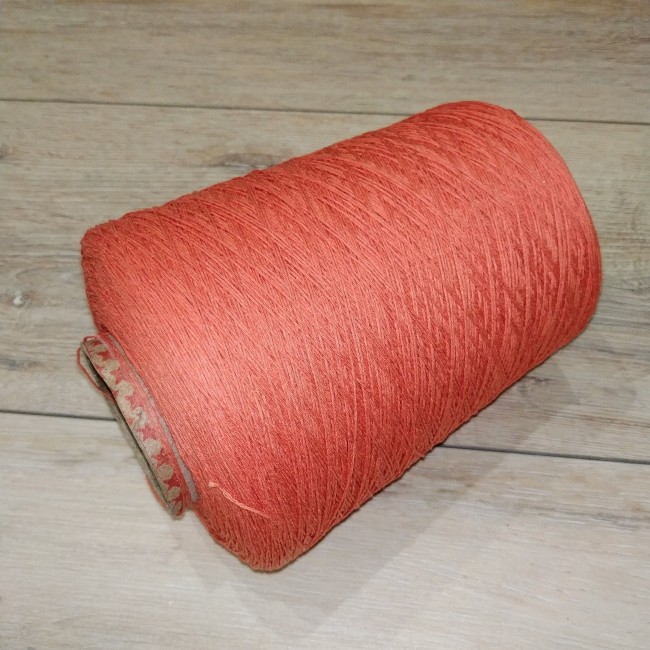 пряжа Гронитекс, бобина, 100% хлопок, цвет 706 коралл