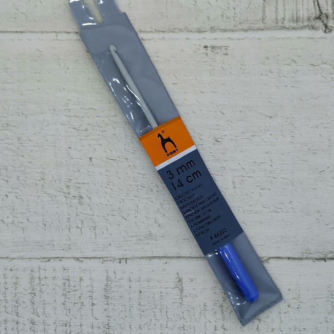 Крючок для вязания с пластиковой ручкой PONY 