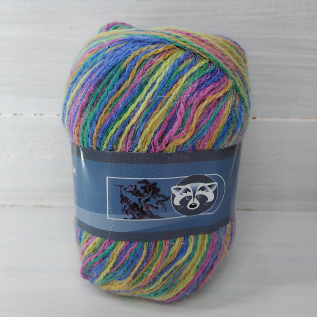 Пух норки 07 яркий меланж