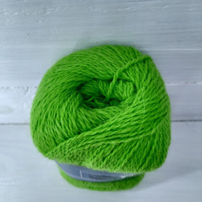 Пух норки 839 зеленый неон