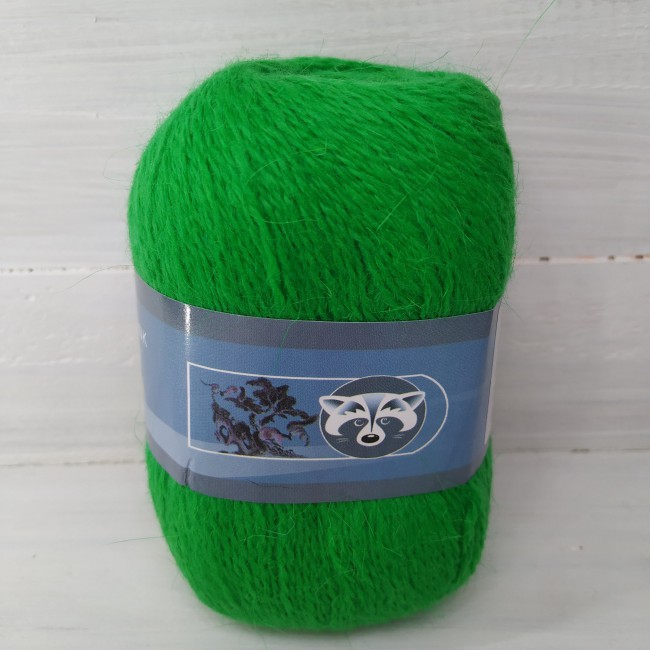 Пух норки 835 яркая зелень