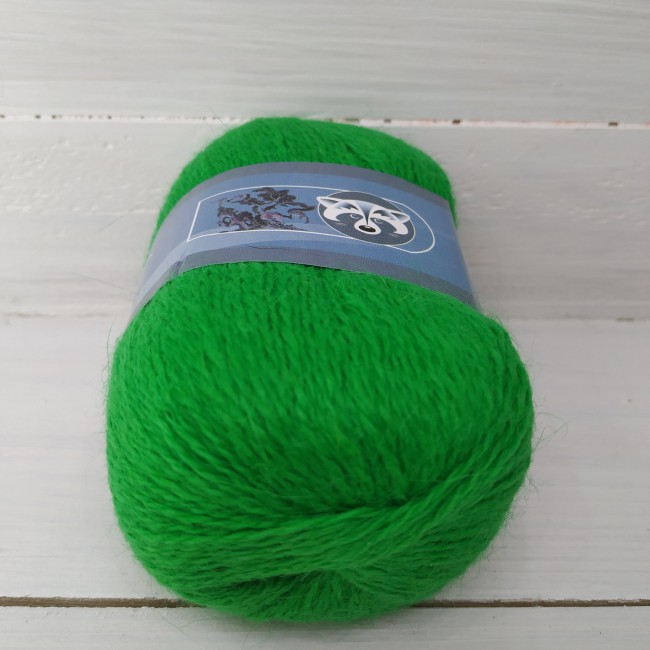 Пух норки 835 яркая зелень