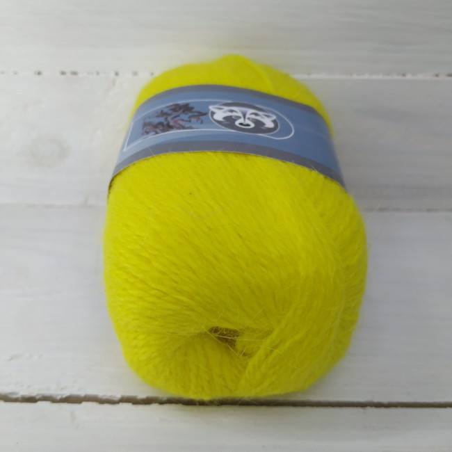 Пух норки 827 ярко желтый