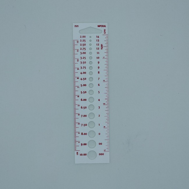 Линейка для измерения диаметра спиц