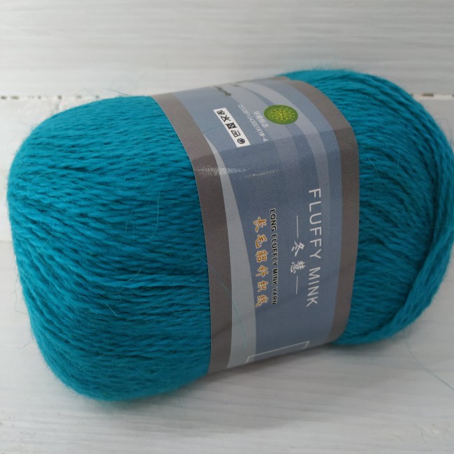 ПУХ НОРКИ 851 яркая бирюза