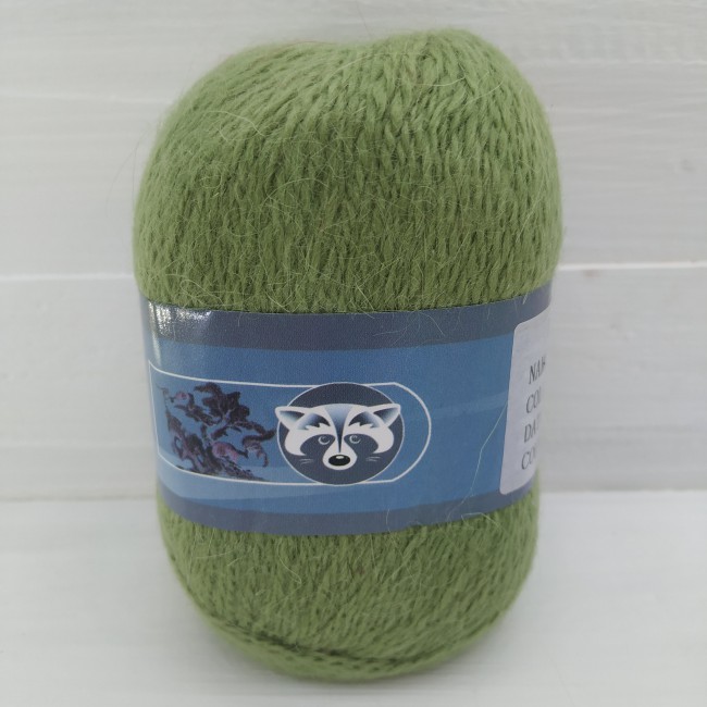 Пух норки 853 зеленое яблоко