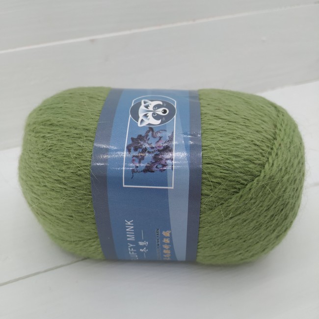 Пух норки 853 зеленое яблоко