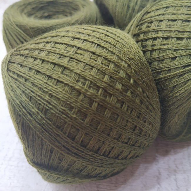  Слонимская 50% шерсть/50% акрил (4 нити) т. оливковый