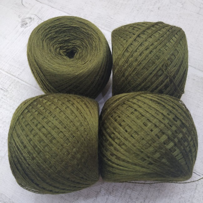  Слонимская 50% шерсть/50% акрил (4 нити) т. оливковый