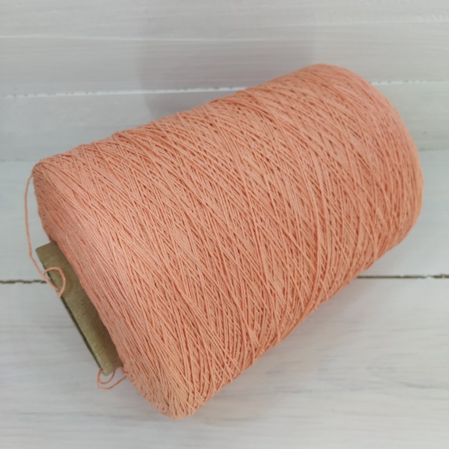 пряжа Гронитекс, бобина, 100% хлопок, цвет 327 персик