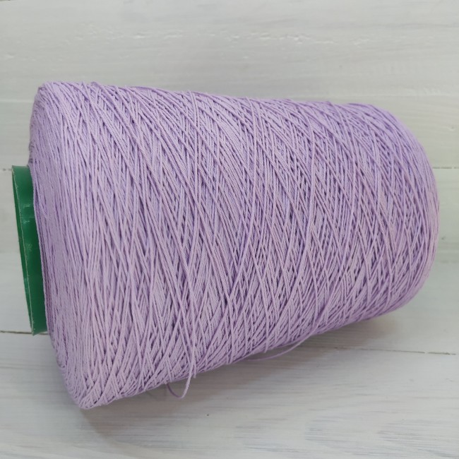пряжа Гронитекс, бобина, 100% хлопок, цвет 352 нежная сирень