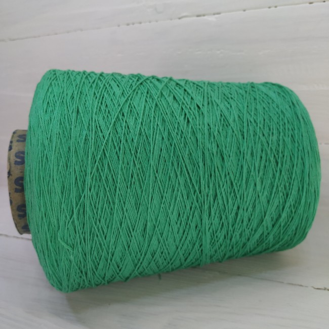 пряжа Гронитекс, бобина, 100% хлопок, цвет 584 яркая мята