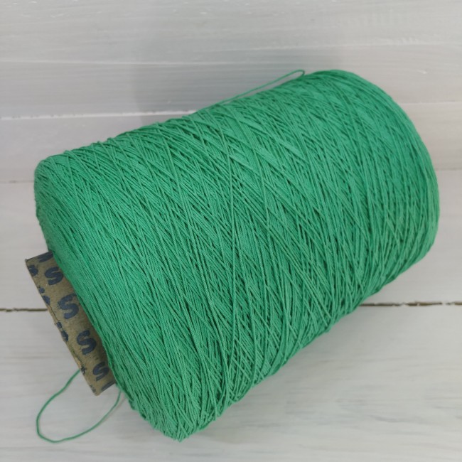 пряжа Гронитекс, бобина, 100% хлопок, цвет 584 яркая мята