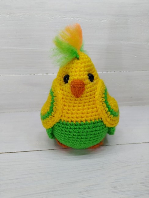 Попугай с хохолком