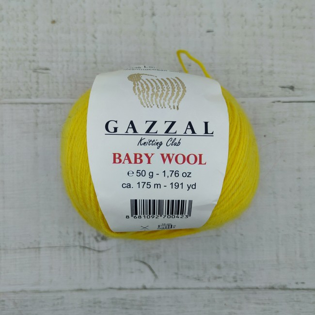 812 GAZZAL Baby Wool-ЖЕЛТЫЙ
